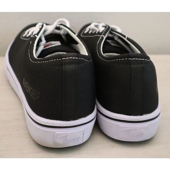 Avenger F2413-18 Men's Sz 9 Black/White Alley Cap Toe Work & Safety Boots - Picture 3 of 9